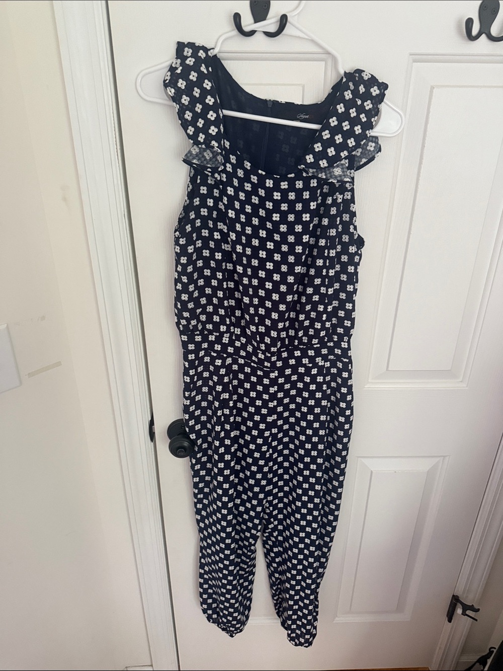 Sugarlips Black Floral Print Romper with Ruffle Straps